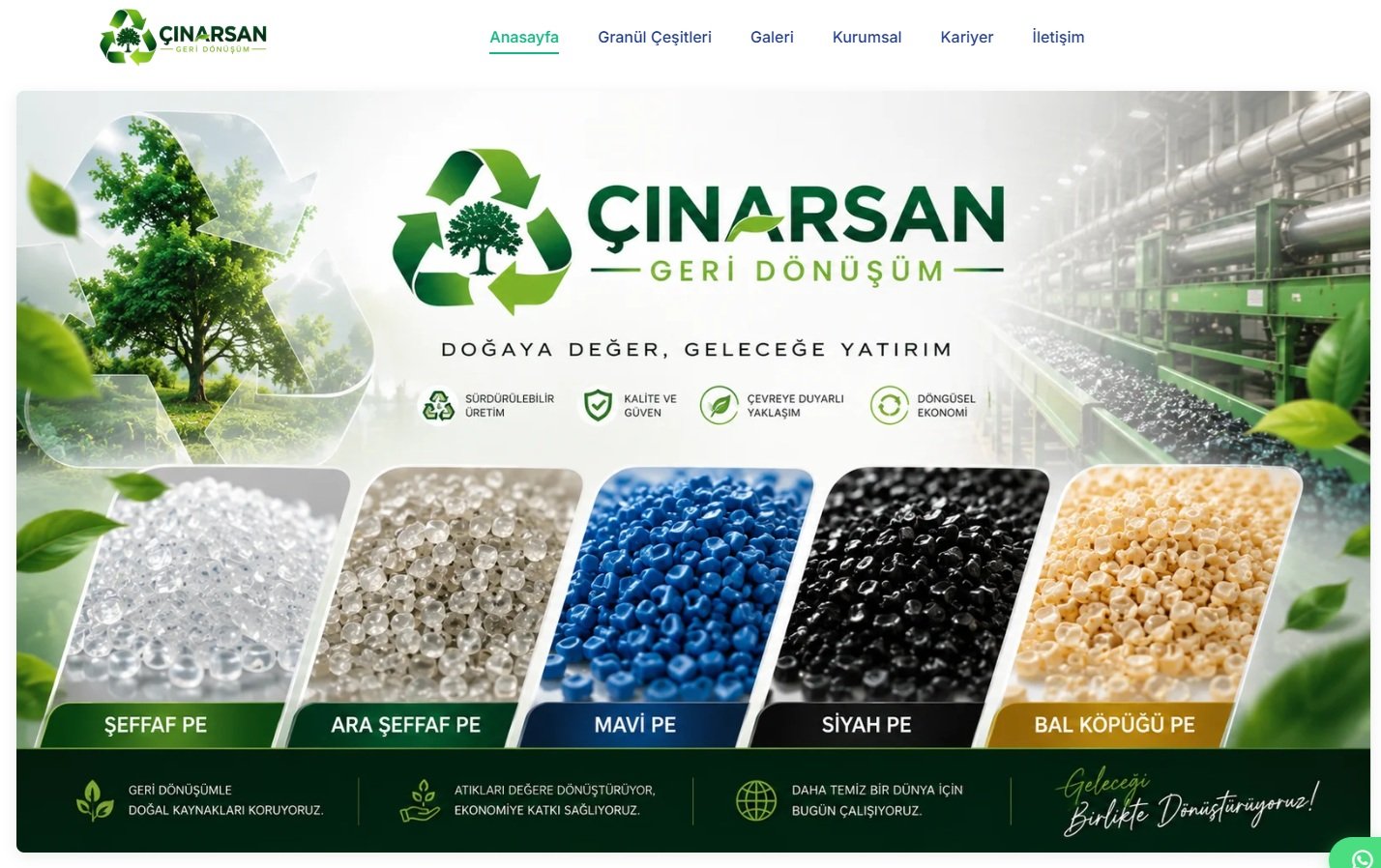 Adana Çınar Geri Dönüşüm Ekran Görüntüsü
